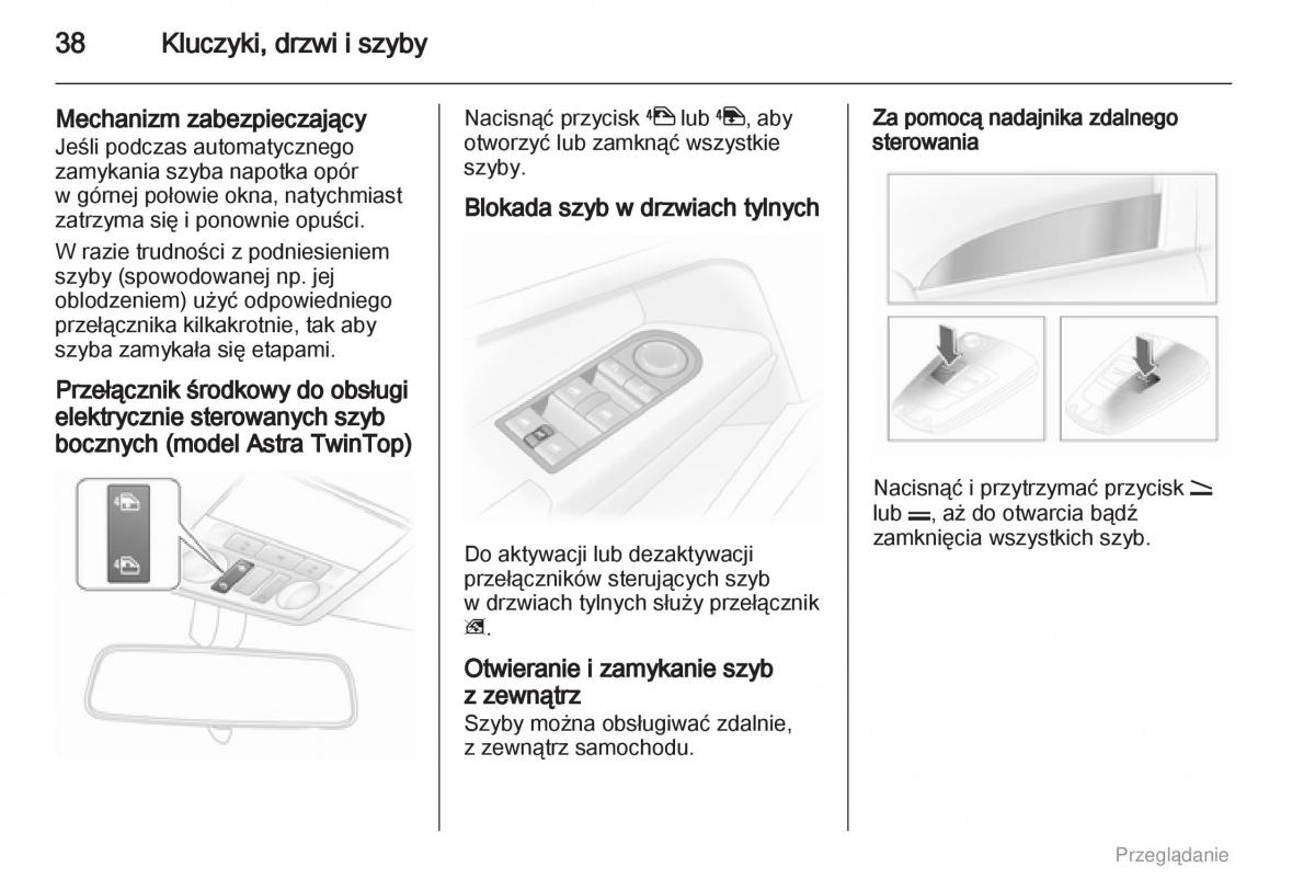 manual  Opel Astra H III 3 instrukcja / page 38