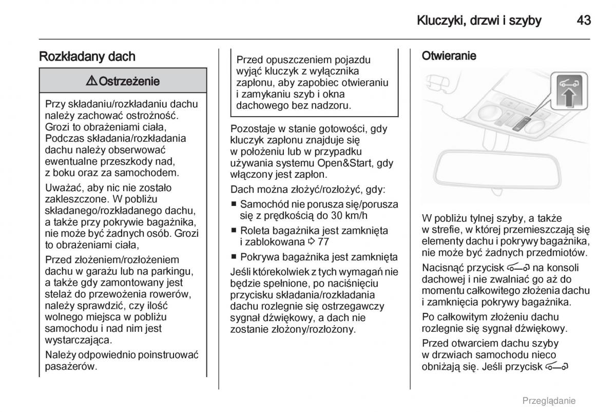 manual  Opel Astra H III 3 instrukcja / page 43