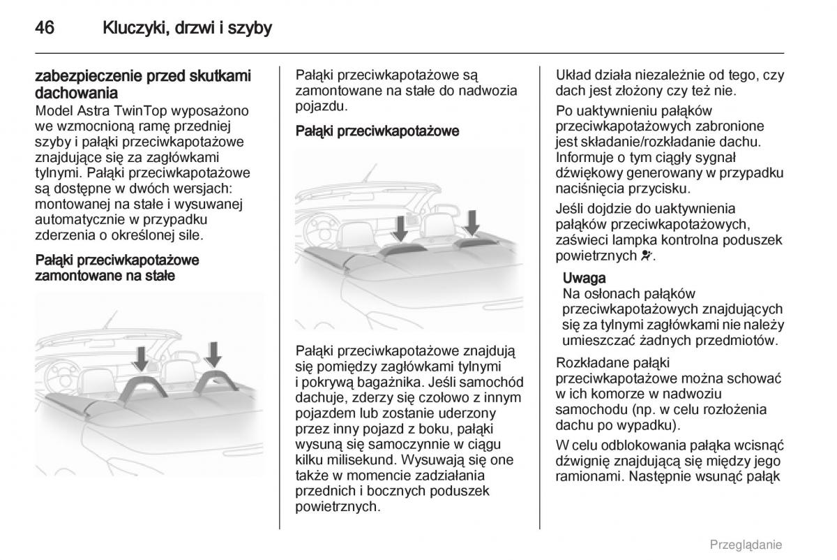 manual  Opel Astra H III 3 instrukcja / page 46