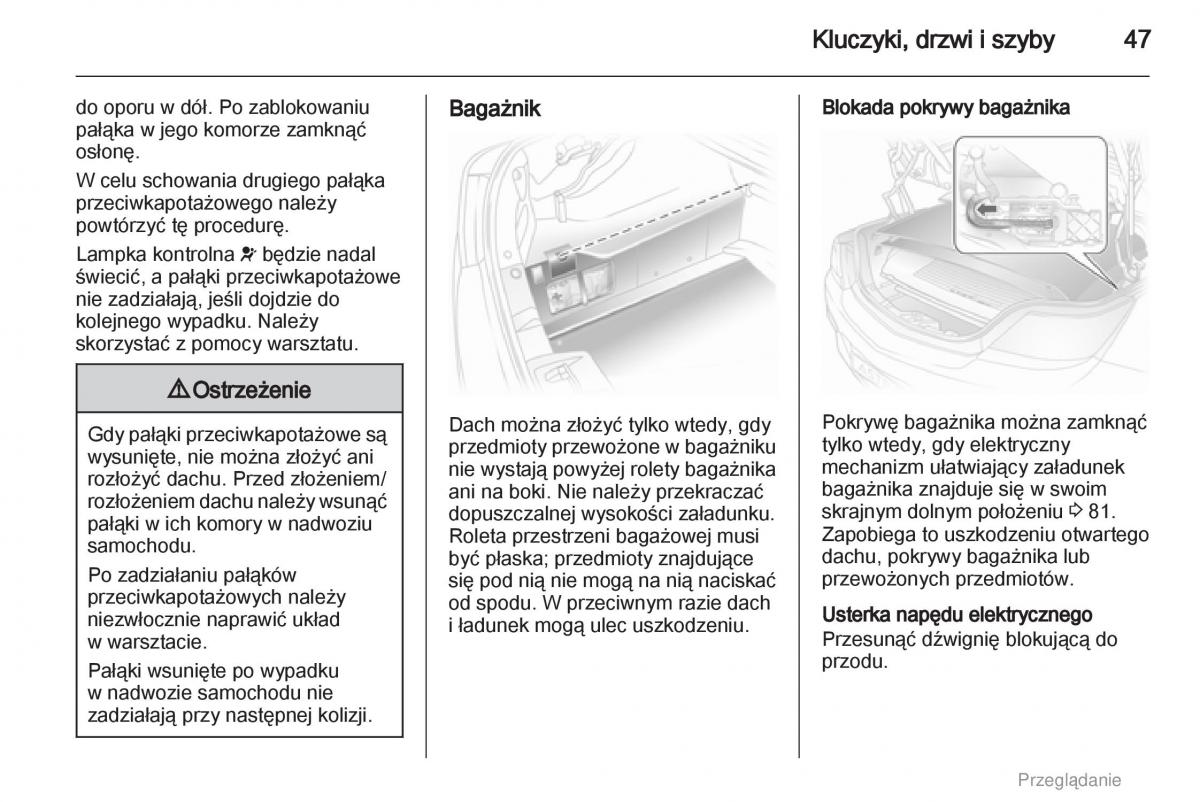 manual  Opel Astra H III 3 instrukcja / page 47