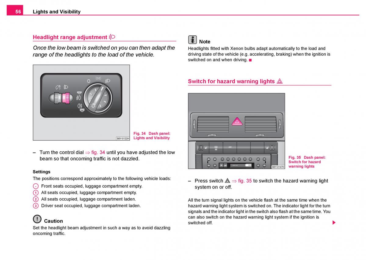 Skoda Fabia I 1 owners manual / page 57