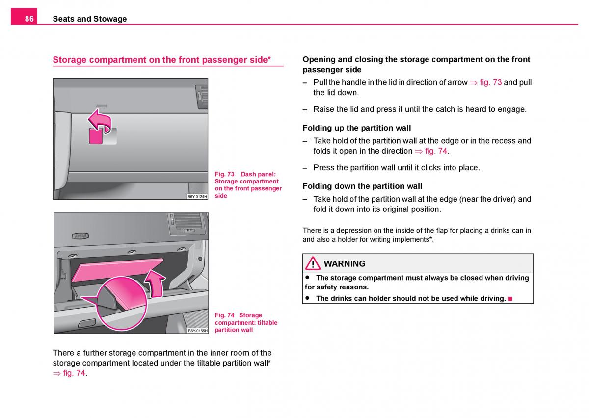 Skoda Fabia I 1 owners manual / page 87