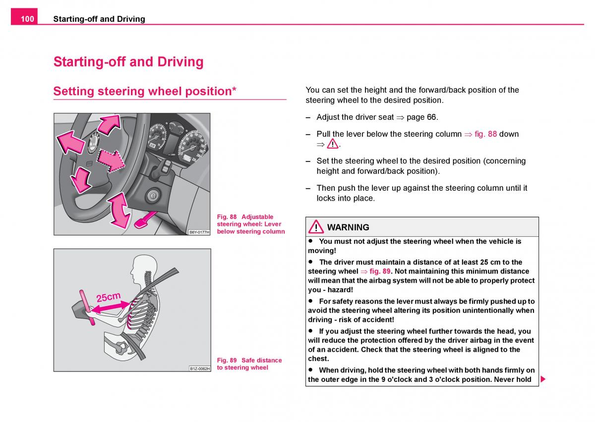 Skoda Fabia I 1 owners manual / page 101