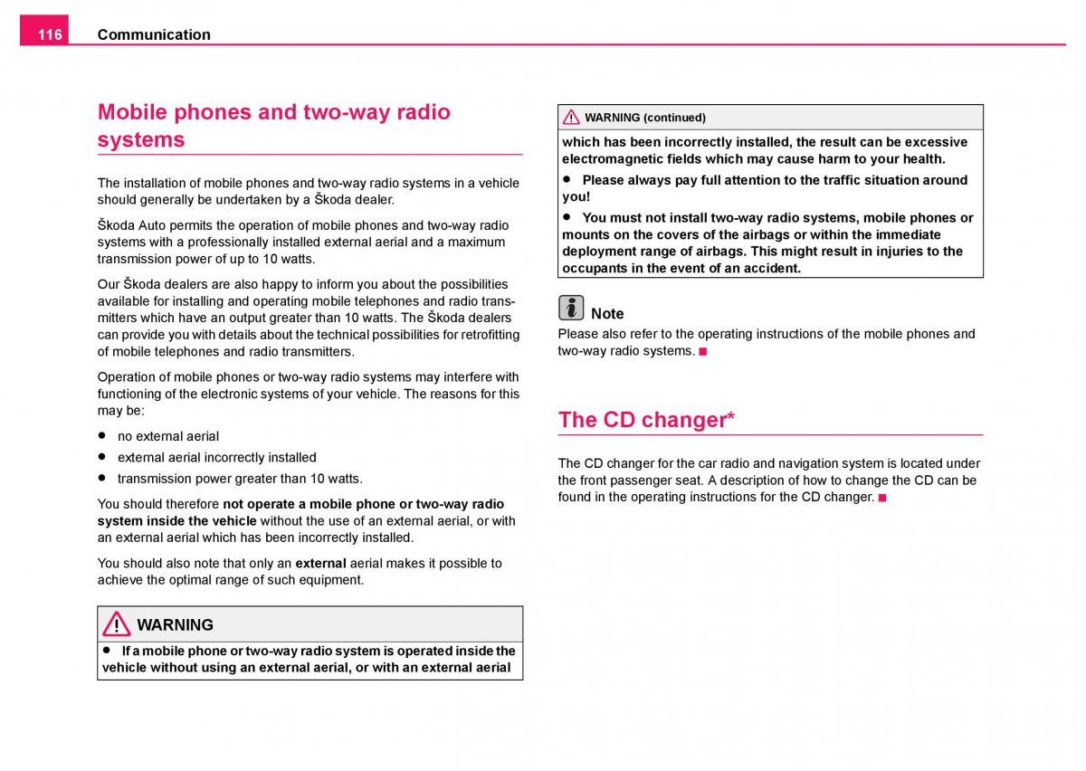 Skoda Fabia I 1 owners manual / page 117