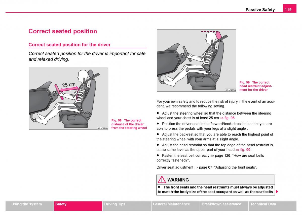 Skoda Fabia I 1 owners manual / page 120