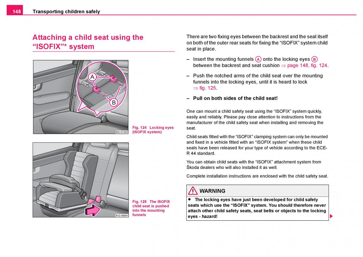 Skoda Fabia I 1 owners manual / page 149