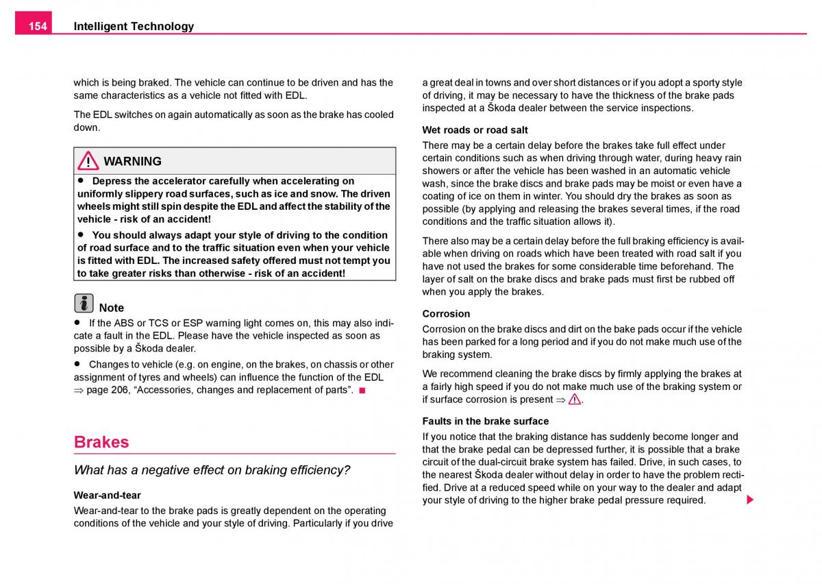 Skoda Fabia I 1 owners manual / page 155