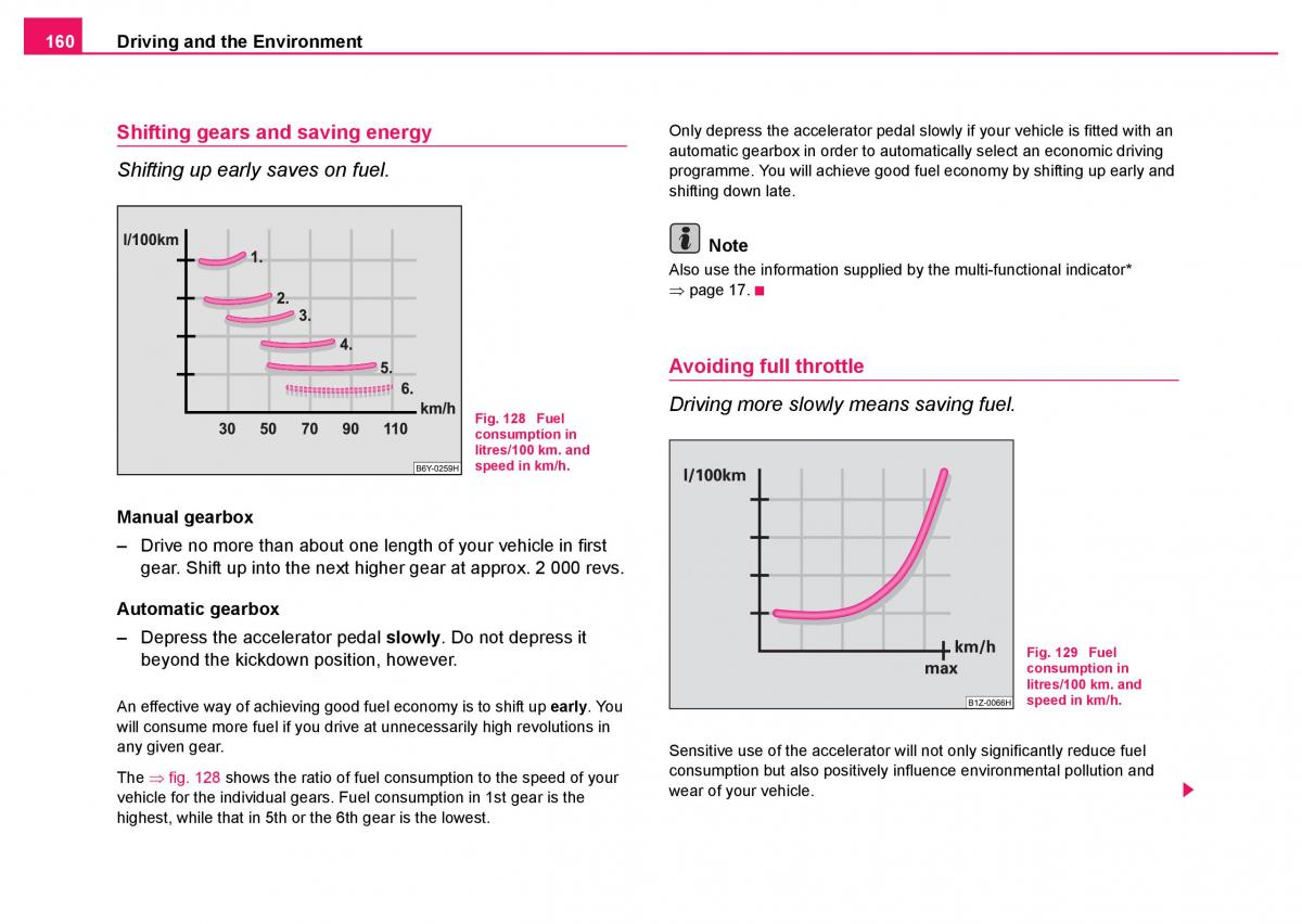 Skoda Fabia I 1 owners manual / page 161