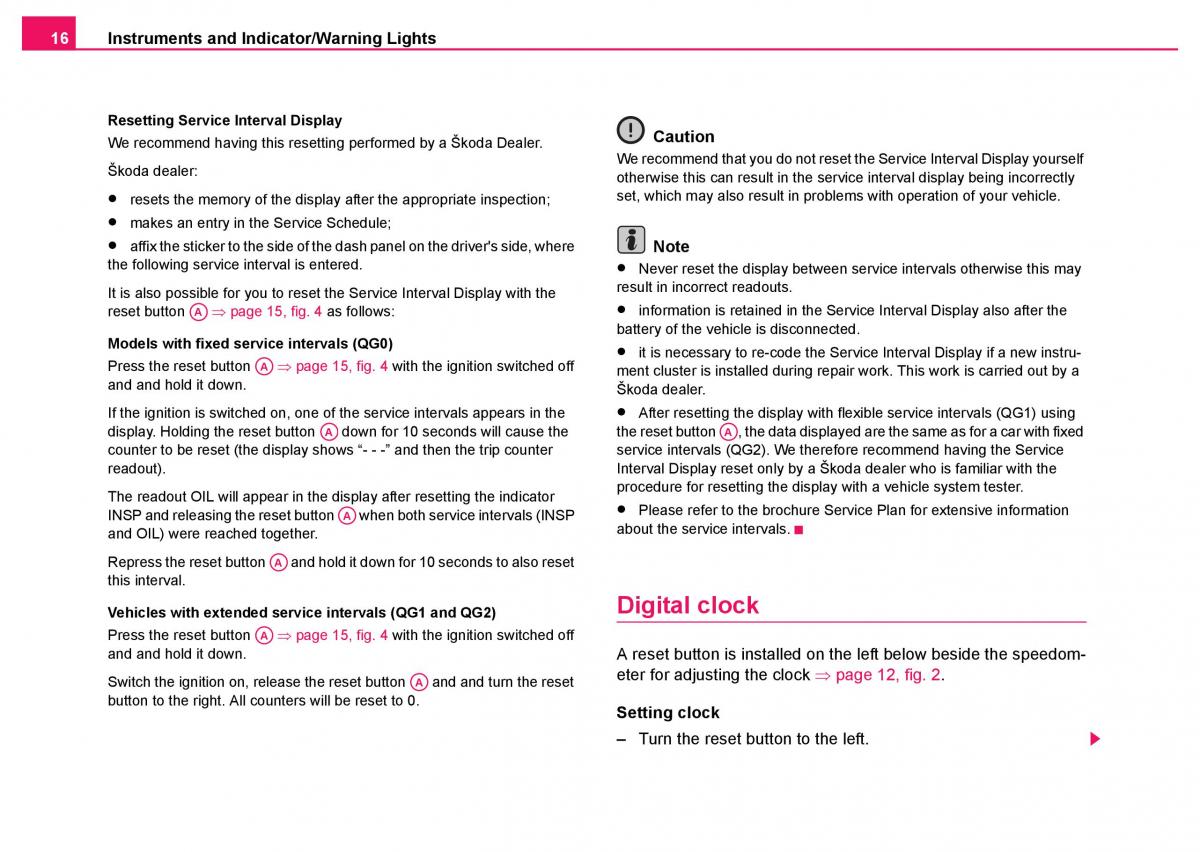 Skoda Fabia I 1 owners manual / page 17