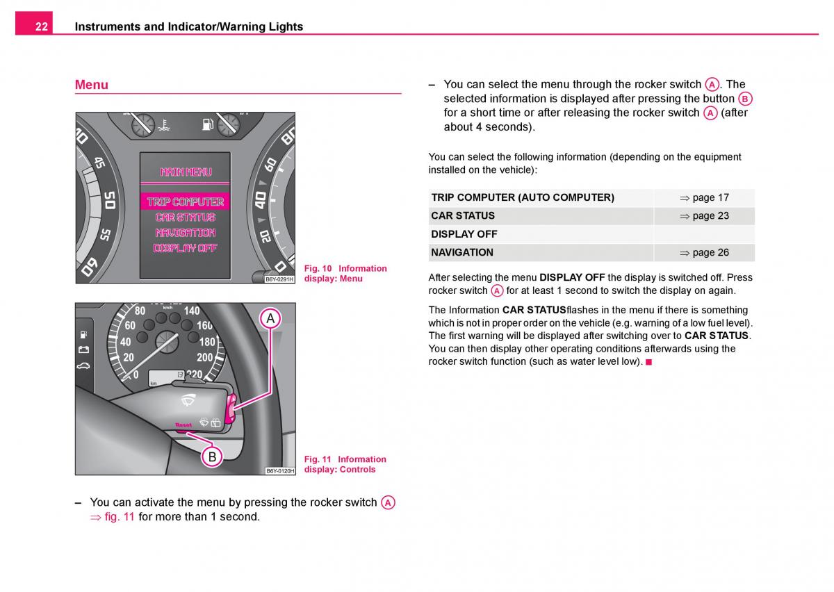 Skoda Fabia I 1 owners manual / page 23