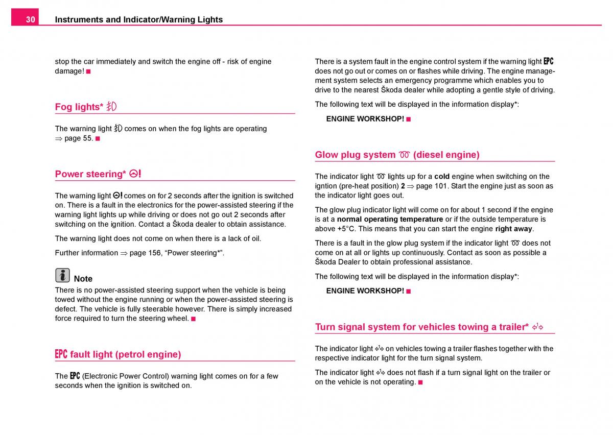 Skoda Fabia I 1 owners manual / page 31