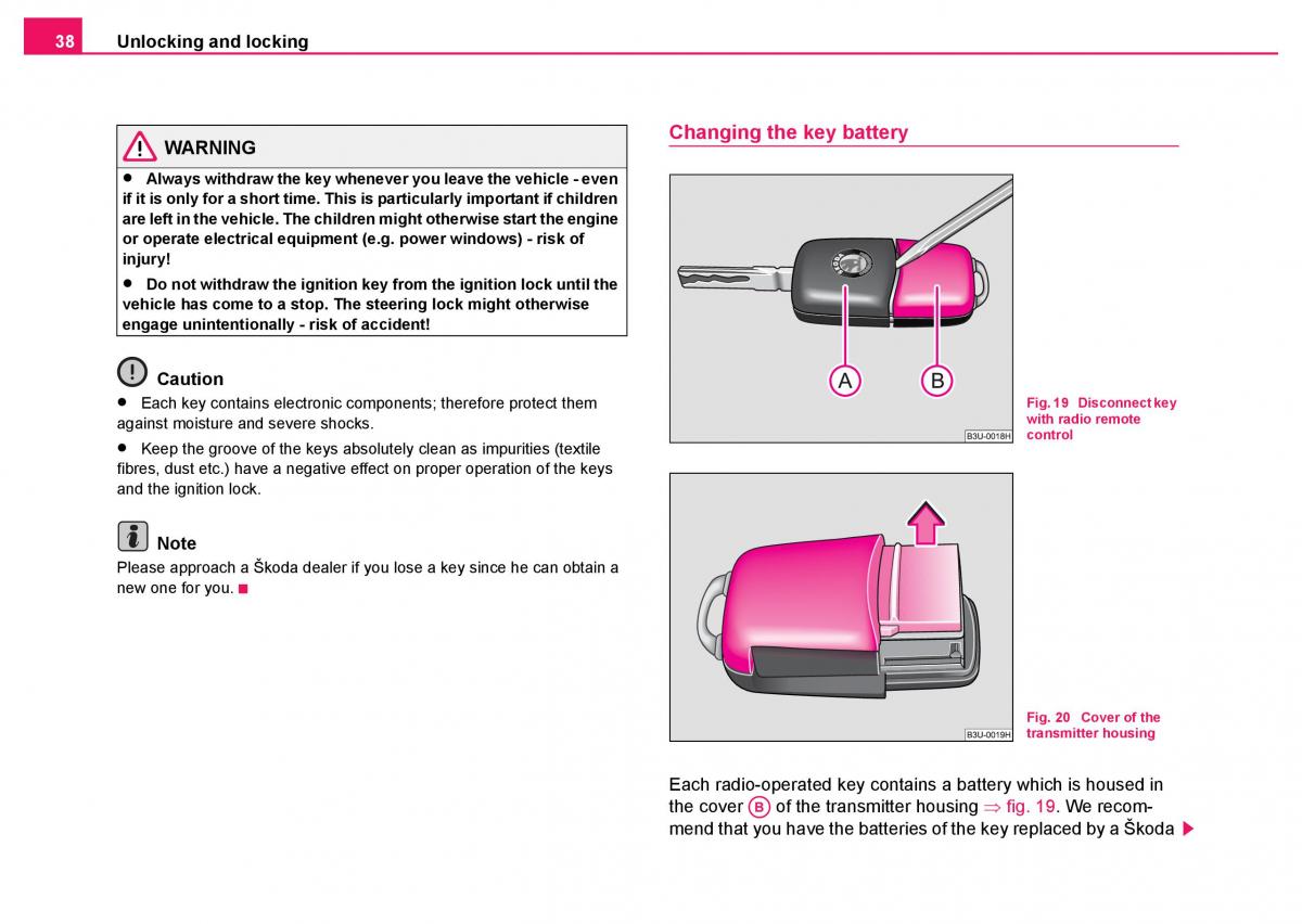 Skoda Fabia I 1 owners manual / page 39