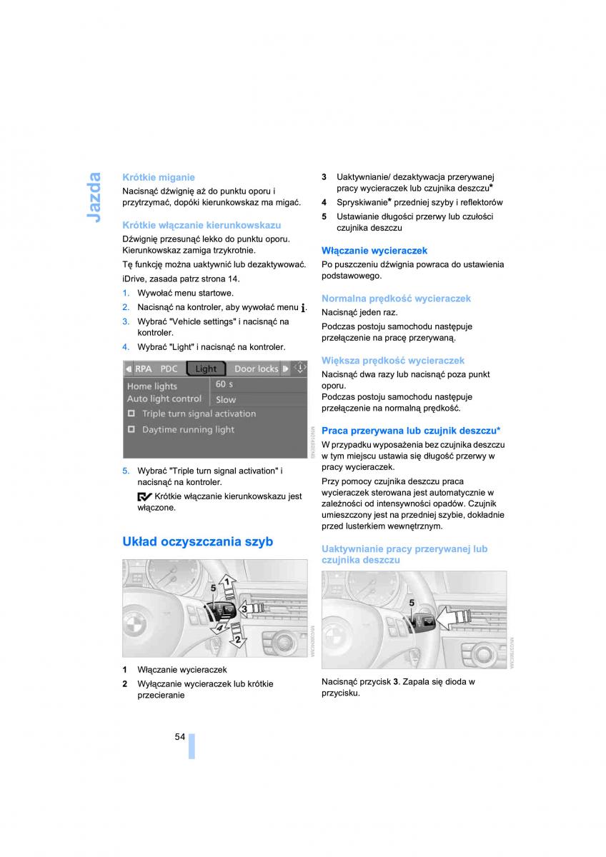 BMW 3 E90 owners manual / page 56