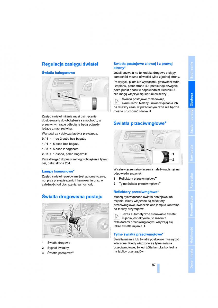 BMW 3 E90 owners manual / page 89