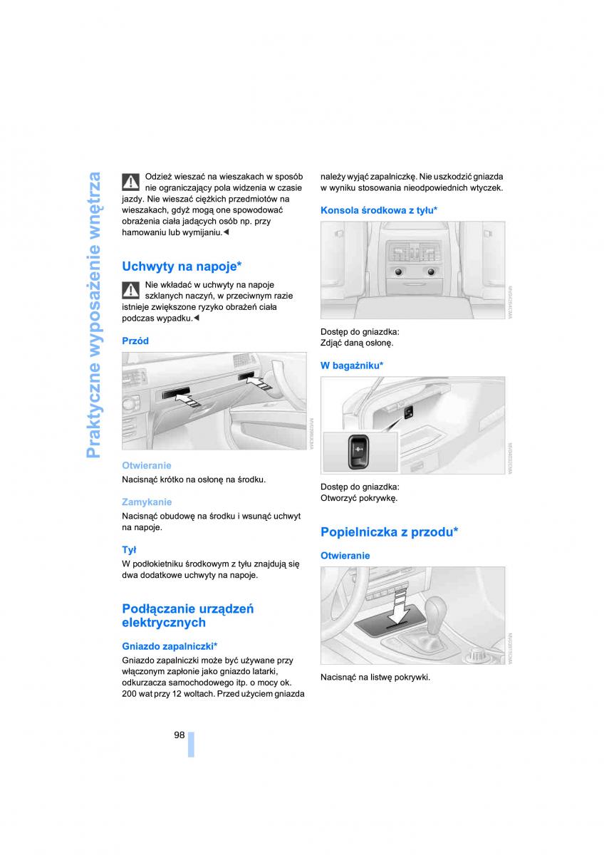 BMW 3 E90 owners manual / page 100