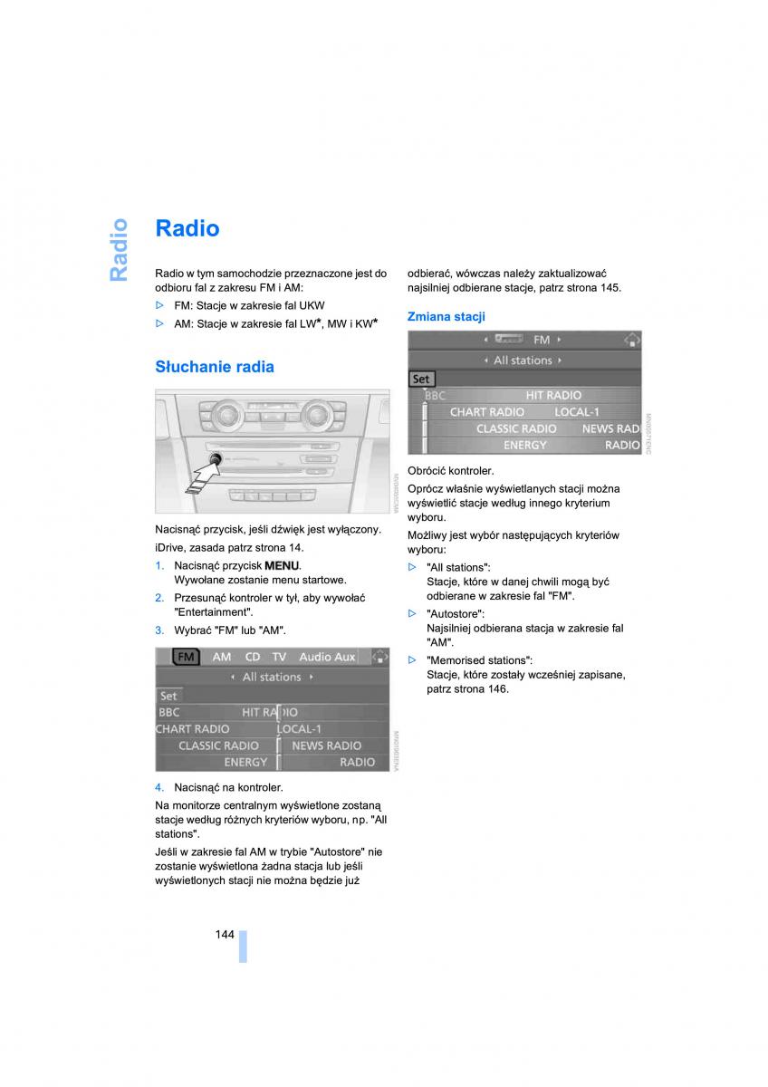 BMW 3 E90 owners manual / page 146