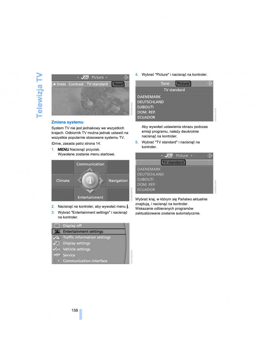 BMW 3 E90 owners manual / page 160