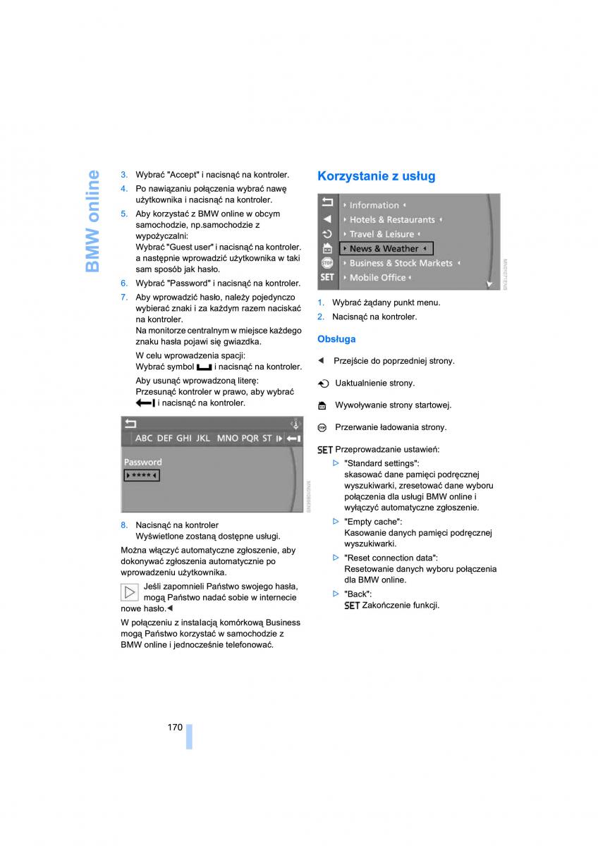 BMW 3 E90 owners manual / page 172