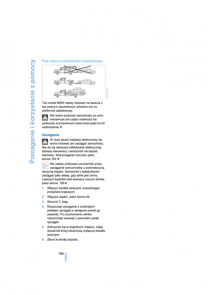 BMW 3 E90 owners manual / page 200