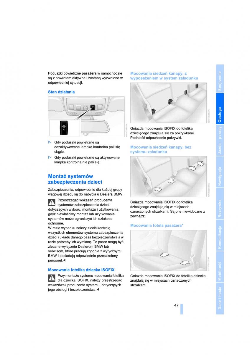 BMW 3 E90 owners manual / page 49