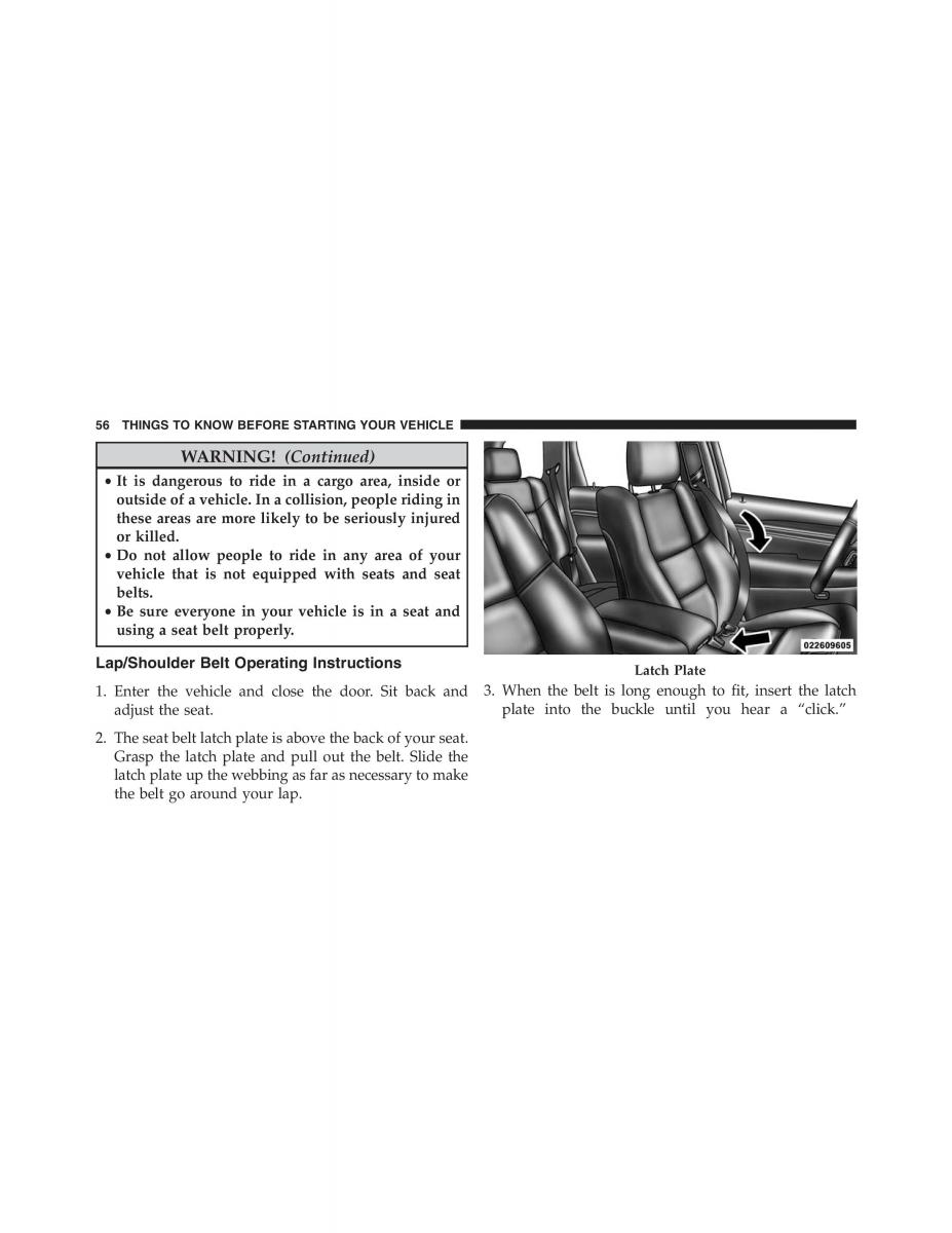 Jeep Grand Cherokee WK2 owners manual / page 58