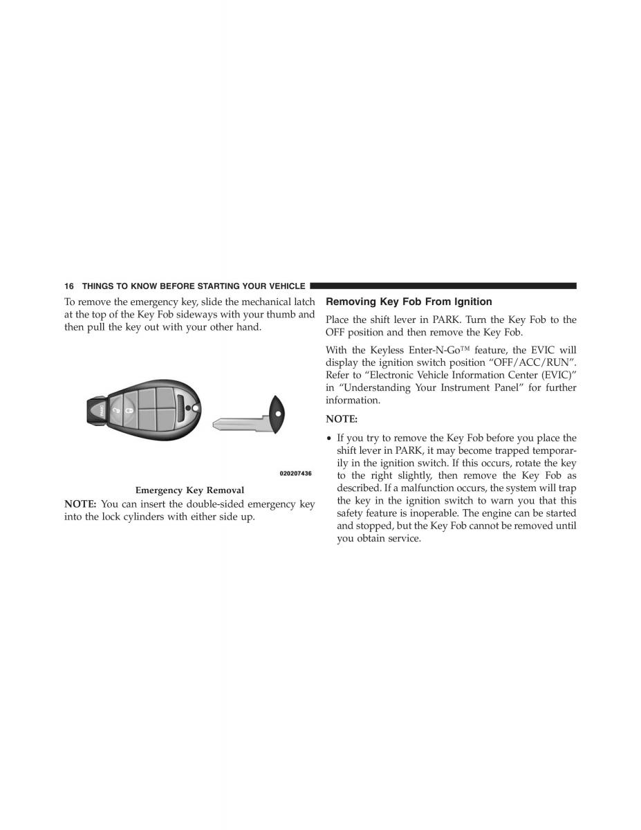 Jeep Grand Cherokee WK2 owners manual / page 18