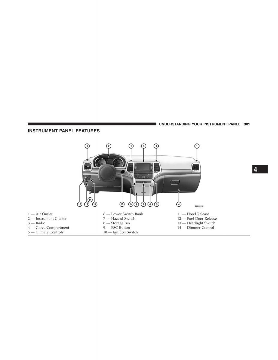 Jeep Grand Cherokee WK2 owners manual / page 303