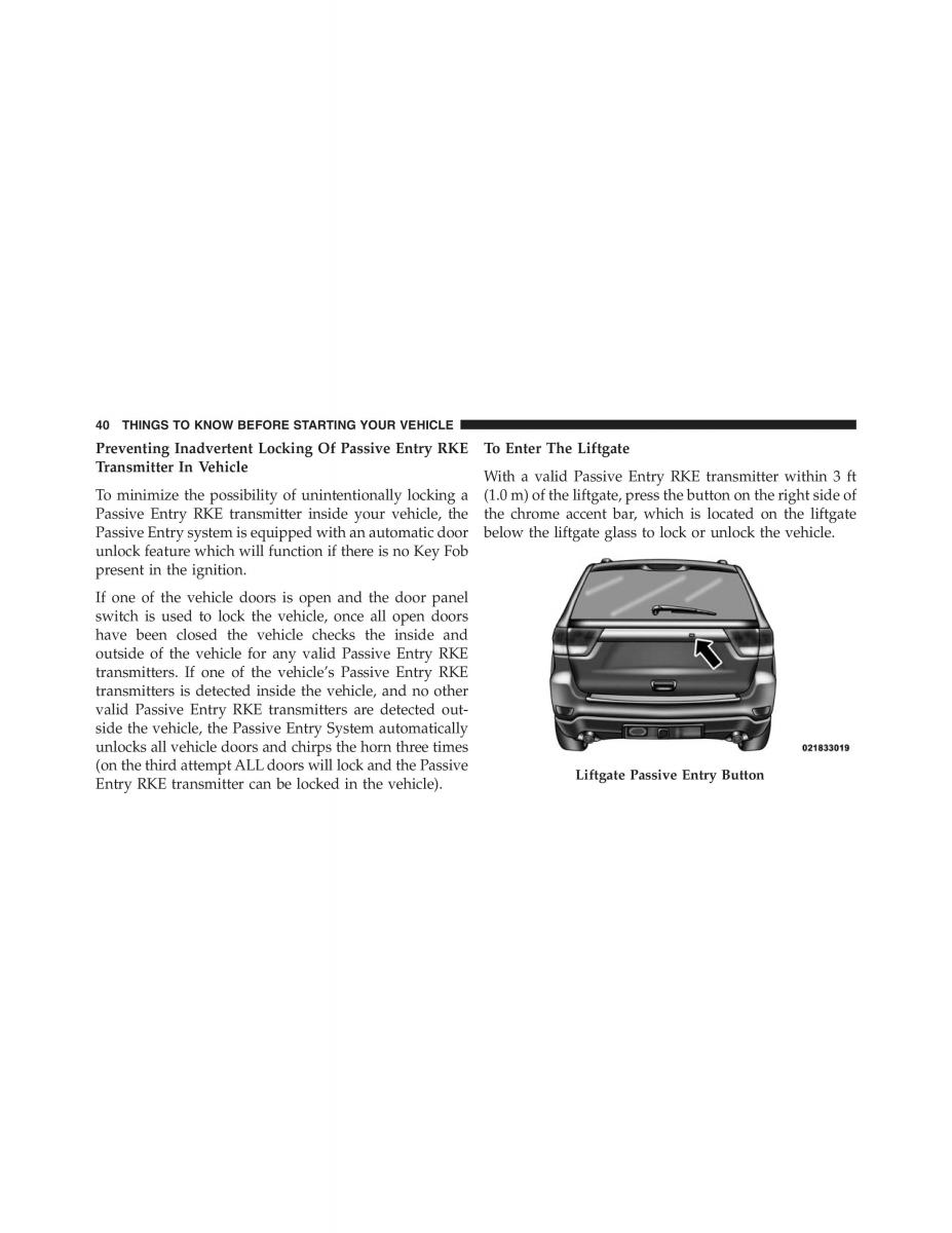 Jeep Grand Cherokee WK2 owners manual / page 42