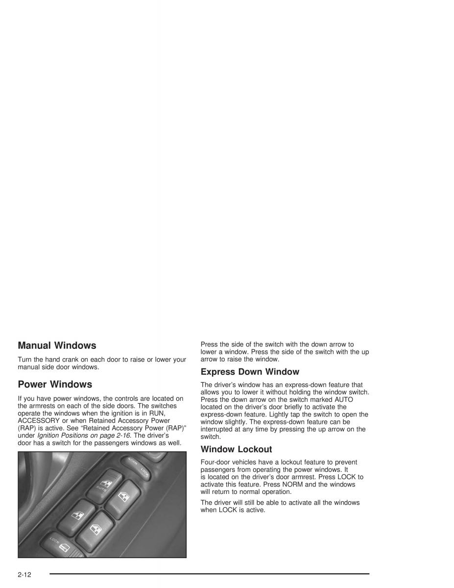 Chevrolet S 10 owners manual / page 74