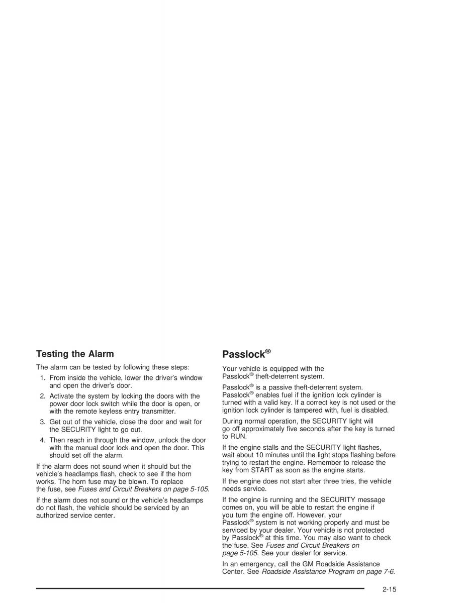 Chevrolet S 10 owners manual / page 77