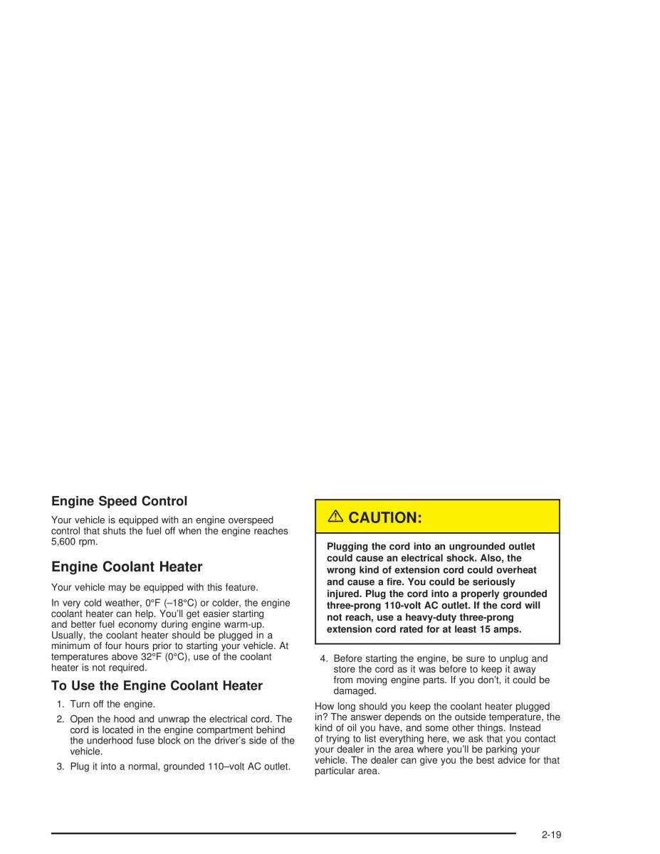 Chevrolet S 10 owners manual / page 81