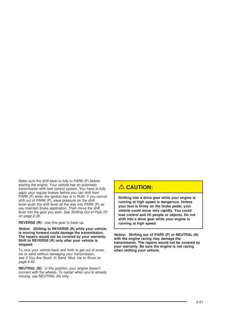 Chevrolet S 10 owners manual / page 83