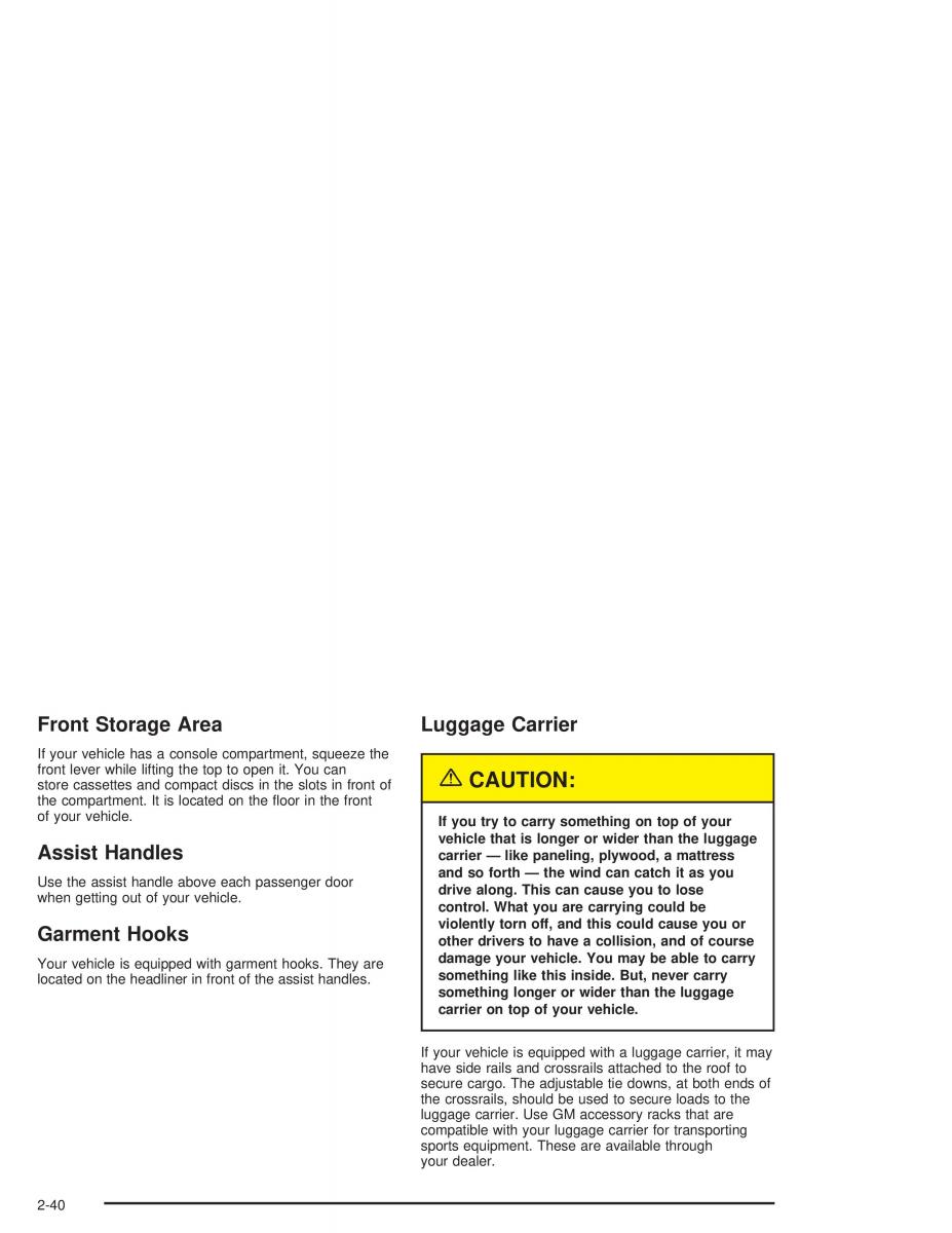 Chevrolet S 10 owners manual / page 102