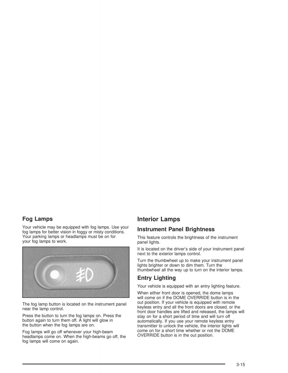 Chevrolet S 10 owners manual / page 121