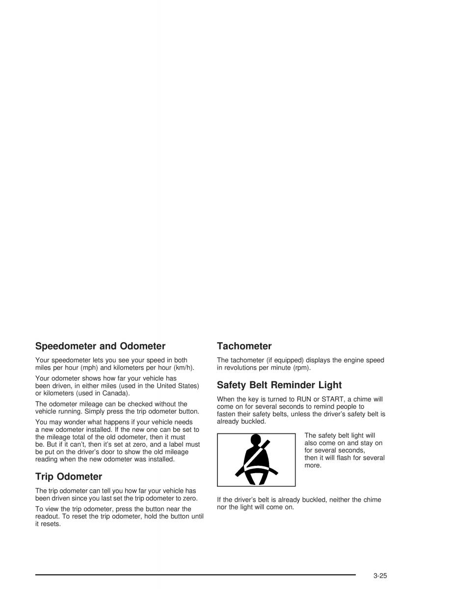 Chevrolet S 10 owners manual / page 131