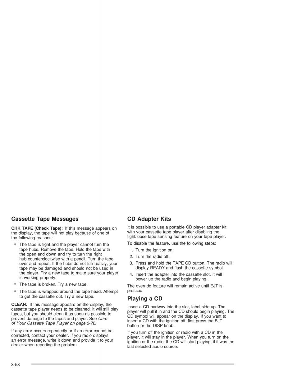 Chevrolet S 10 owners manual / page 164