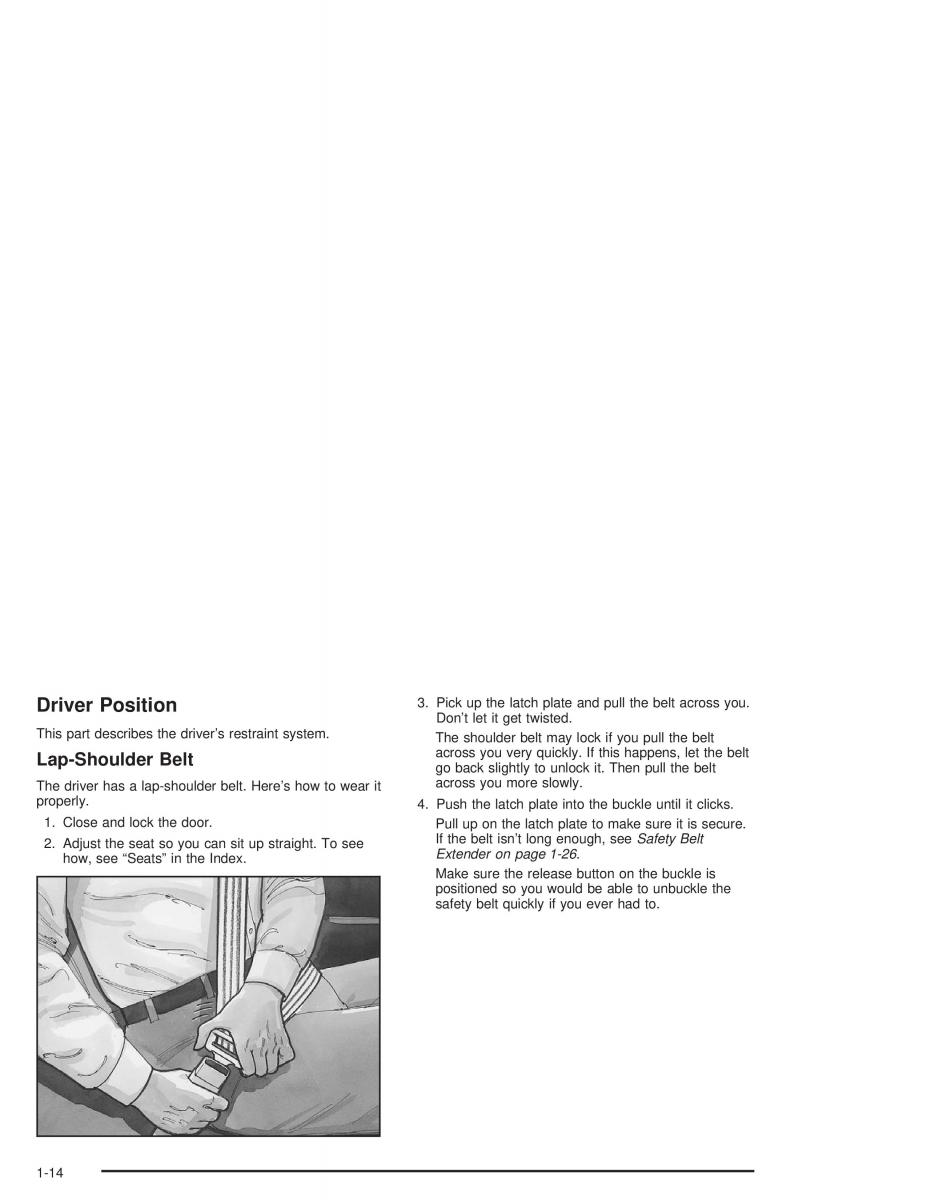 Chevrolet S 10 owners manual / page 20