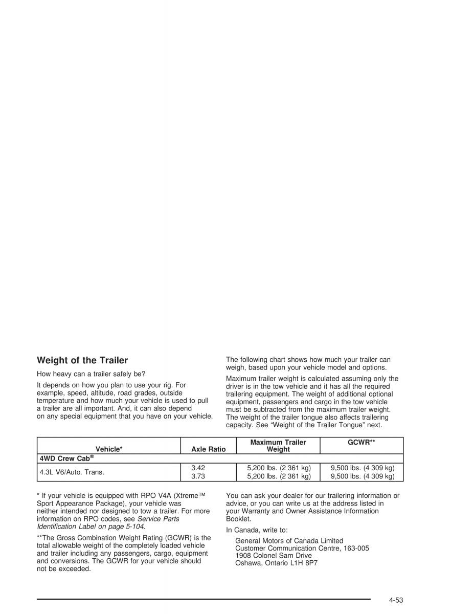 Chevrolet S 10 owners manual / page 237