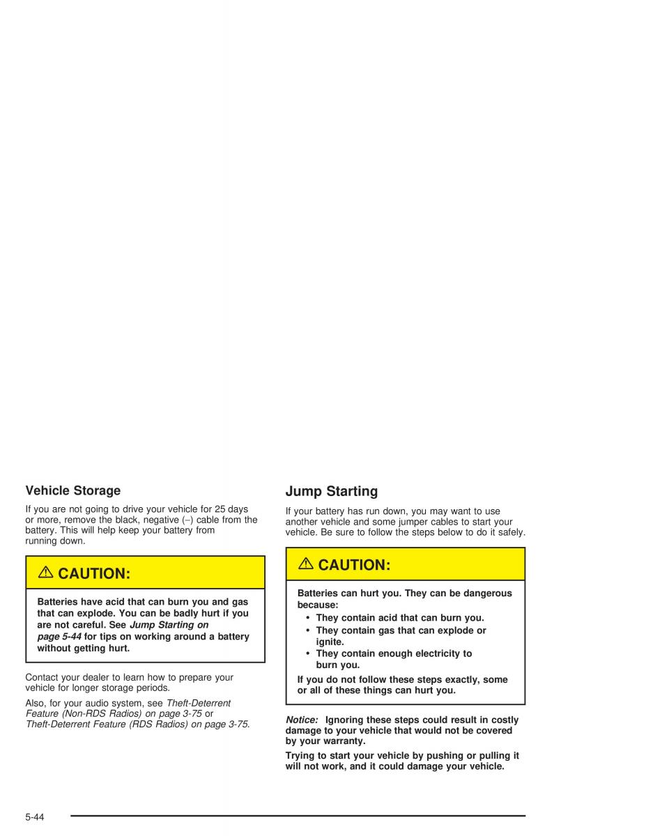 Chevrolet S 10 owners manual / page 288