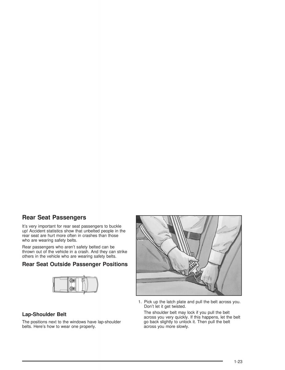 Chevrolet S 10 owners manual / page 29