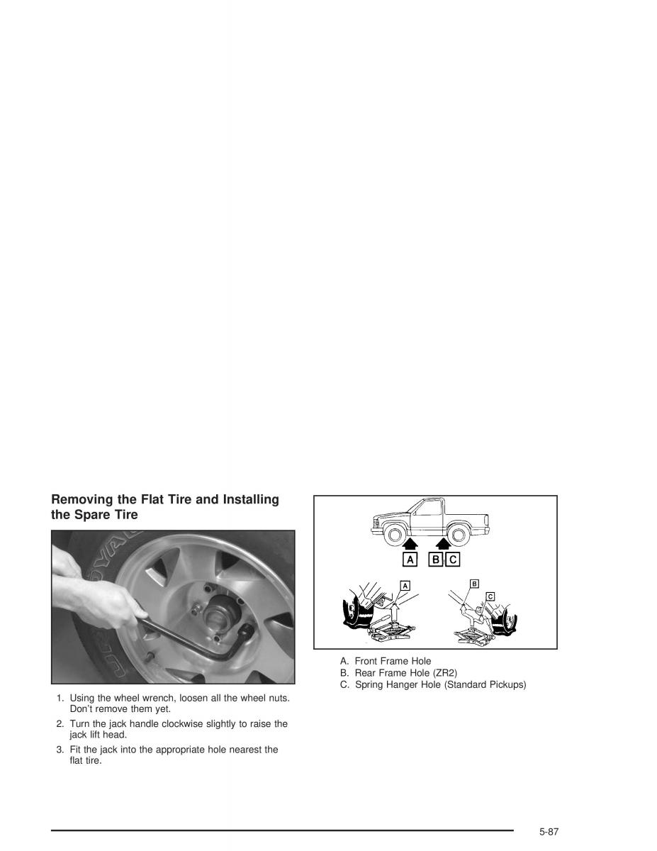 Chevrolet S 10 owners manual / page 331