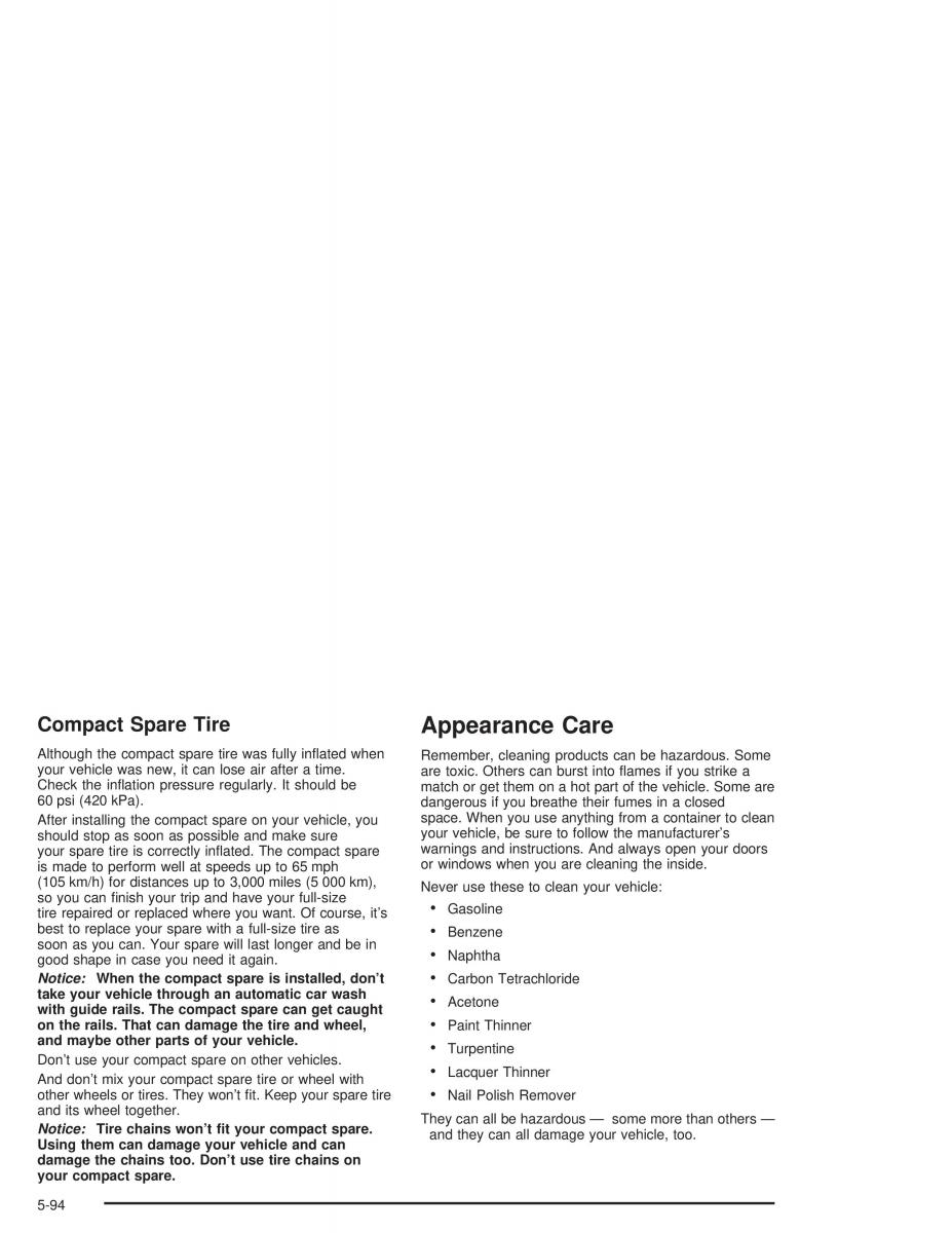 Chevrolet S 10 owners manual / page 338