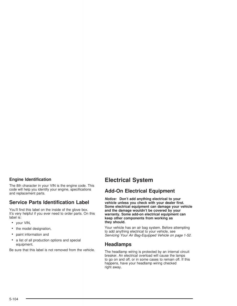 Chevrolet S 10 owners manual / page 348