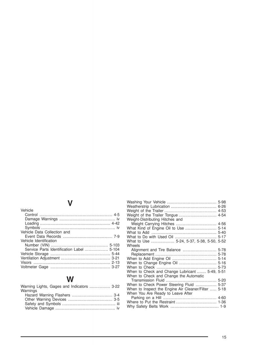 Chevrolet S 10 owners manual / page 421