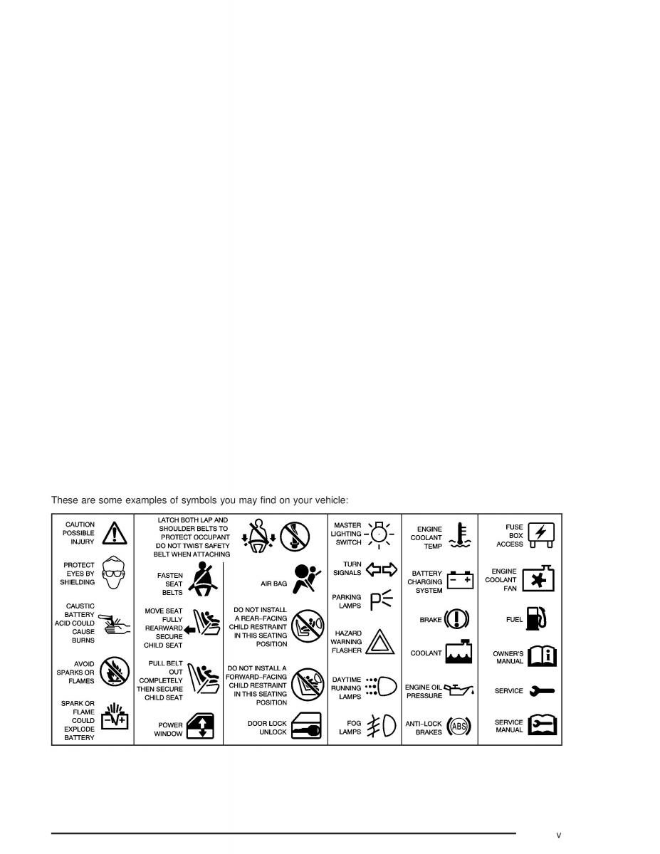 Chevrolet S 10 owners manual / page 5