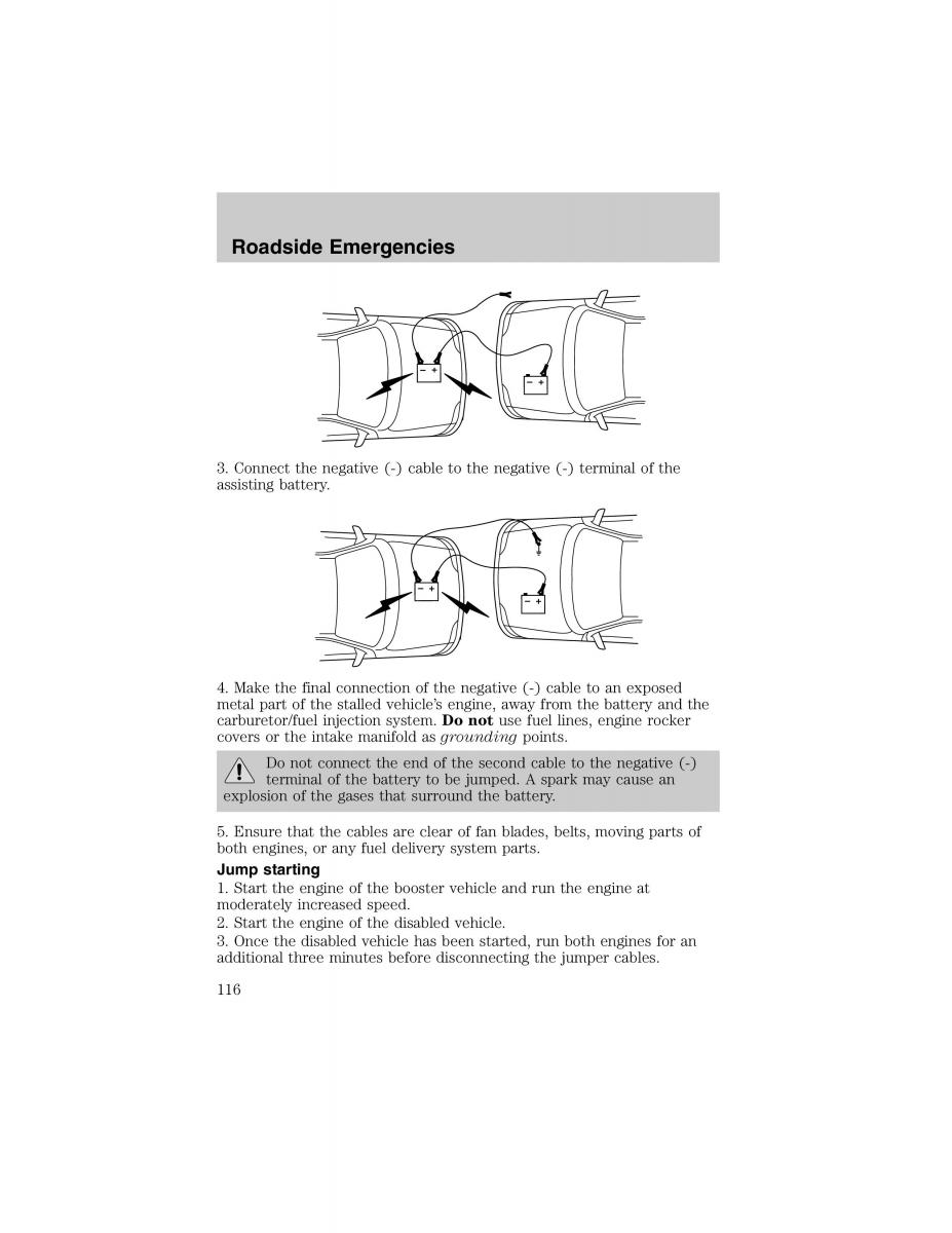 Ford Escort ZX2 owners manual / page 116