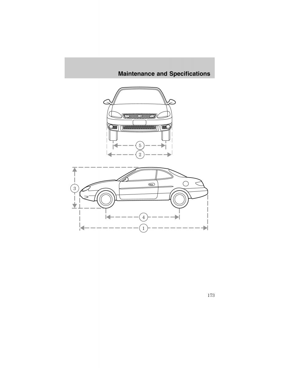 Ford Escort ZX2 owners manual / page 173