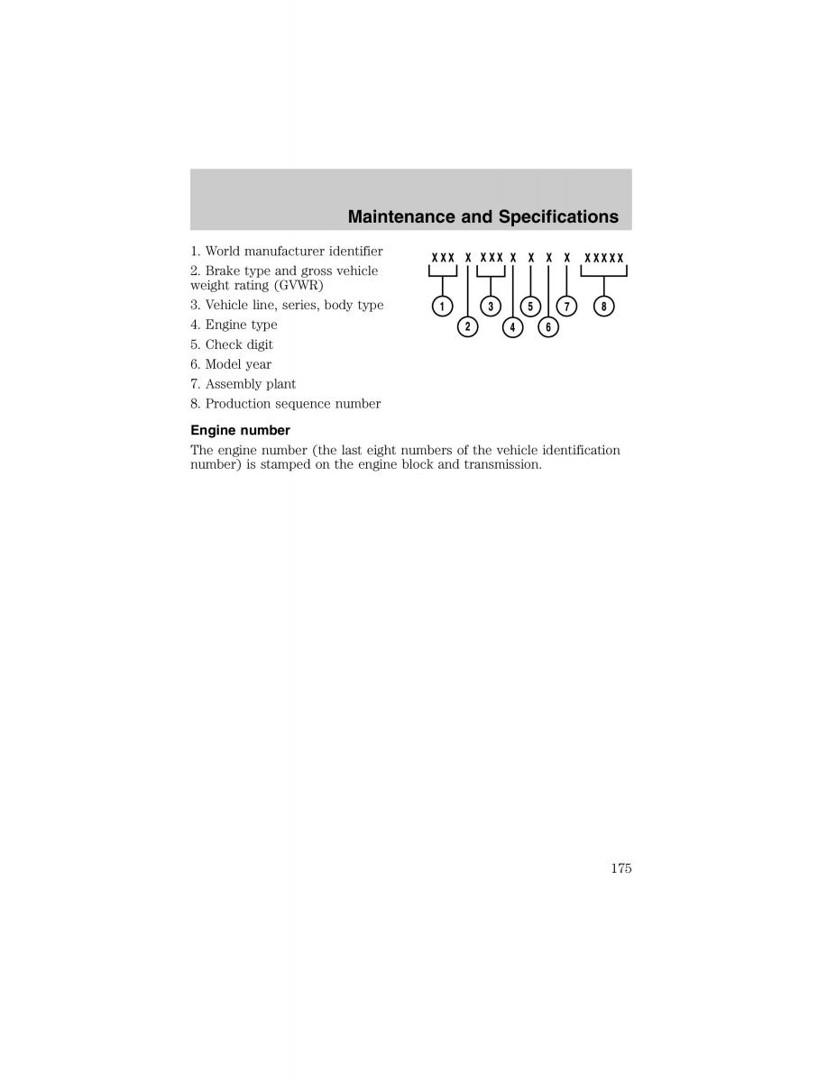 Ford Escort ZX2 owners manual / page 175