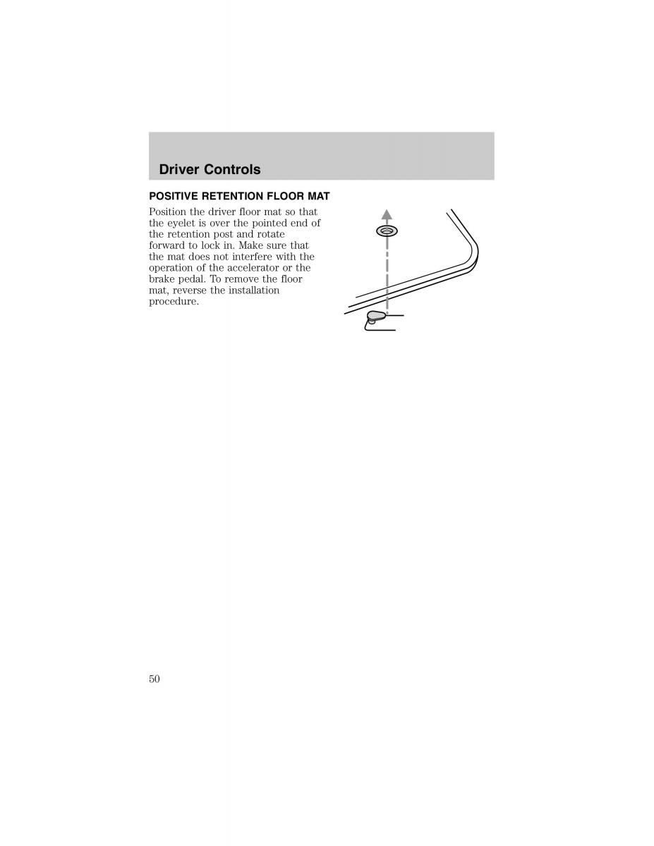 Ford Escort ZX2 owners manual / page 50