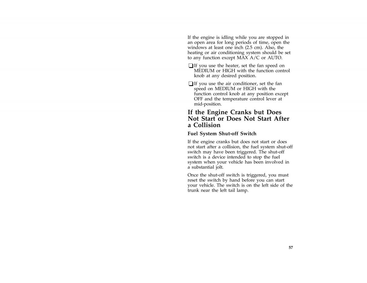 Ford Mustang IV 4 owners manual / page 58